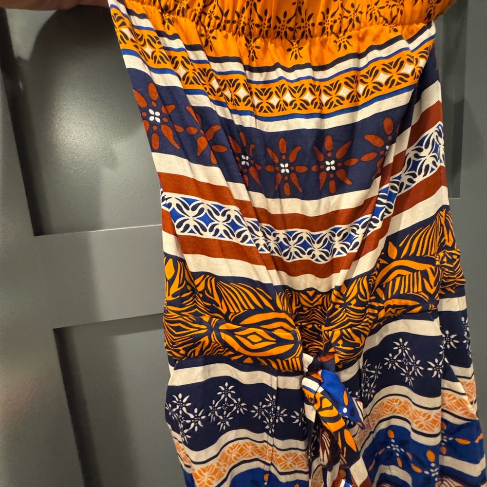 Diane Von Furstenberg Striped Multicolor Jumpsuit - Picture 5 of 6